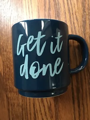 Buy Get It Done Mug Cup Blue Threshold Martha Stewart 16oz Stoneware 2019 • 7.58£