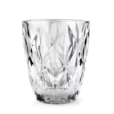 Buy 12oz.270ML, CUBE CRYSTAL STYLE HEAVY Drinking Glass Tumbler Set (Set Of 6) • 13.45£