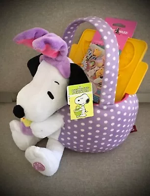Buy Snoopy Bunny Easter Basket Plays Linus & Lucy Song W/Nord.Ware Cookie Cutter • 33.19£