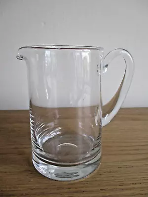 Buy Lead Crystal Glass Jug Plain Style Milk Juice Water 1/2 Pint Vintage VGC • 6.99£
