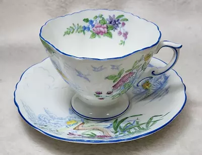 Buy Antique Hammersley Bone China Cup & Saucer. Country Cabin Scene. • 46.46£