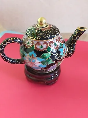 Buy Vintage Chinese Cloisonne Miniature Teapot • 18£