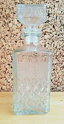 Buy 1 Litre Glass Whiskey Decanter Liquor Brandy Wine Jar • 10.14£
