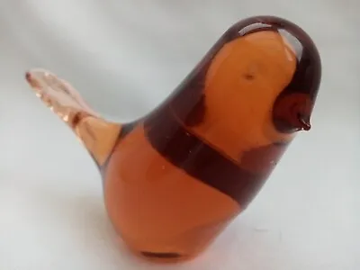 Buy Vintage Wedgwood Amber Glass Bird. Original Label. A1 Condition • 10£