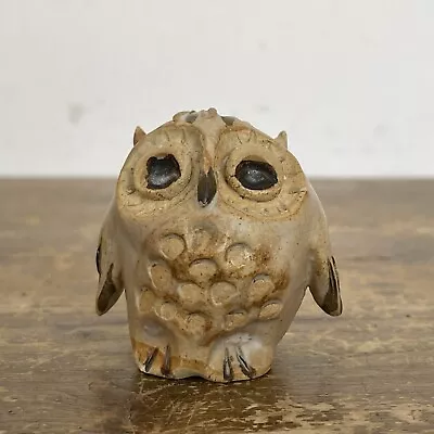 Buy Stoneware Pottery Owl Studio Art Ceramic Figure • 8.95£
