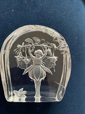 Buy Dartington  Lead Crystal Fairy/floral Paperweight (4) • 8£