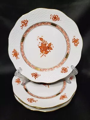 Buy MINT 4 HEREND Hungary Chinese Bouquet Rust Vintage BREAD PLATES 6 1/2  • 189.62£
