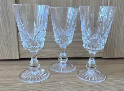 Buy 3 Large HAMILTON WINE GLASSES By Stuart Crystal 6  (15cm) High • 4.99£
