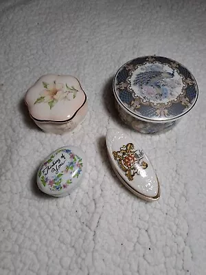 Buy Four Decorative Pill /trinket Boxes , Various Styles/ Materials, • 5£
