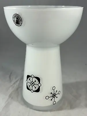 Buy Retro White And Black Mono 1970s Handmade Quality 6  Vase • 15£