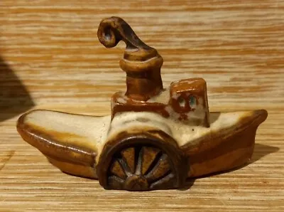 Buy Vintage Tremar Cornwall Studio Pottery Tug Boat 9cm Long • 10£
