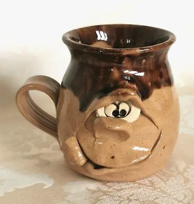 Buy Vintage, Pretty Ugly, Studio Pottery Mug • 6£