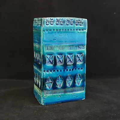 Buy Aldo Londi Bitossi Raymor Remini Blue Vase - 18 Cm (Q0299) • 96.51£