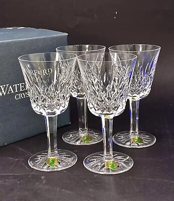 Buy Made In Ireland Waterford Crystal Lismore Four Boxed 15cm Claret Wine Glasses • 79.99£