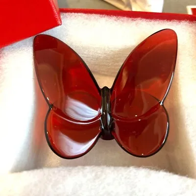 Buy Baccarat Crystal Papillon Lucky Butterfly - Ruby Red (2104322)Boxed, Unused • 143.12£