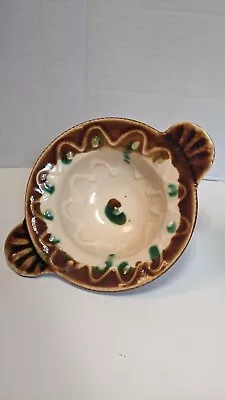 Buy Vintage Castle Arch Studio Art Pottery Two Handle Bowl Green Ireland • 27.40£