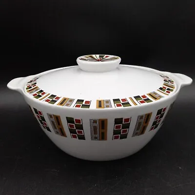 Buy Vintage Alfred Meakin England Glo-White Iron Stone Random Lidded Serving Dish  • 28.46£