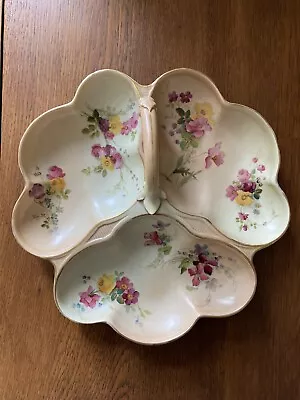 Buy Antique ROYAL WORCESTER Blush Ivory Dish Circa 1900 Pattern 1994 *small Chip* • 20£