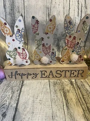 Buy Emma Bridgewater Inspired Wooden Easter Sign In Easter Hens • 12.50£