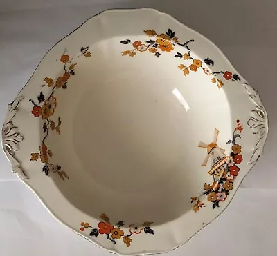 Buy Vintage Alfred Meakin Large Bowl Pattern Delicia Bright Flowers & Windmill • 4.99£
