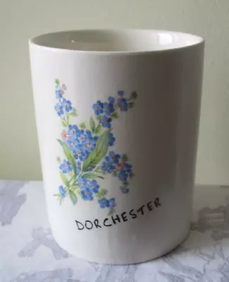 Buy Vintage New Devon Pottery Pot/Vase ~ Dorchester ~ Forget-Me-Nots ~ 3.75  Tall • 4.99£
