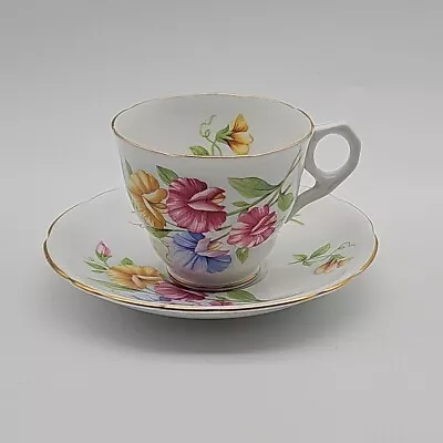 Buy Royal Stafford Sweetpea Tea Cup And Saucer Bone China Made In England • 12.99£
