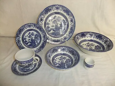 Buy English Ironstone Pottery Staffordshire - Old Willow - Vintage Tableware - 4B2B • 4.99£