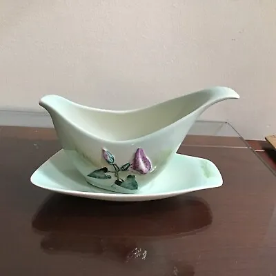 Buy Carlton Ware Hand Painted Convolvulus Gravy Boat Underplate Morning Glory Floral • 28.34£