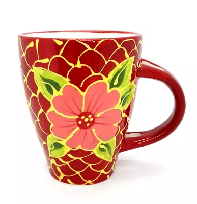 Buy Del Rio Salado Hand Painted Bright Floral Cup Mug Made In Andalusia • 16£