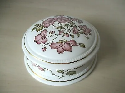 Buy -vintage- Fenton - English Bone China - Floral Pink/white Trinket - Box - Vgc • 3.50£