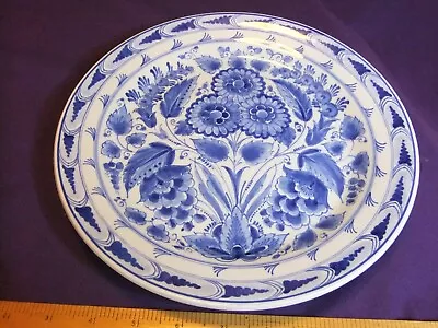 Buy Delft Hand Painted Blue & White 25cm Wall Plate • 30£