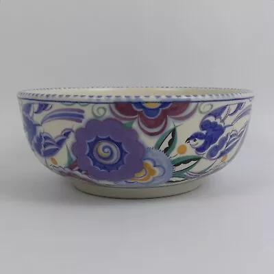 Buy Poole Art Deco Blue Bird Pattern Friut Bowl 1930's • 52£