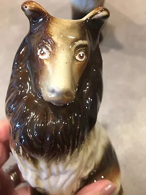 Buy Vtg Ceramic Pottery Shepherd Dog Collie Hand Painted - One Dog • 11.55£