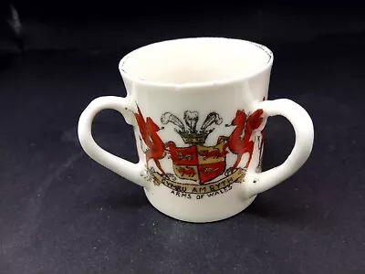 Buy Crested China - ARMS OF WALES Crests X3 - Loving Cup - Impressed Mark . • 5.50£