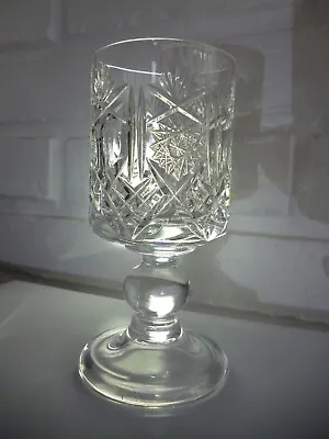 Buy Crystal Glass Wine Goblet Short Ball Stem Royal Crystal Rock • 4.99£