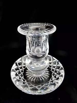 Buy Heavy Vintage Crystal Glass Candle Holder - Raised Rim Saucer • 19£