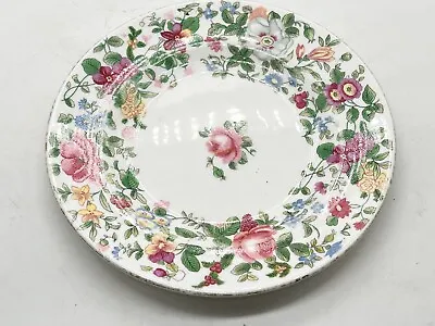 Buy Vintage Fine China Crown Staffordshire Hand Painted Roses Side Plate • 22.99£