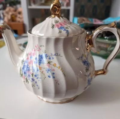 Buy Vintage Sadler Floral And Gold Teapot Numbered 2748, Made In England 1950s • 9.99£