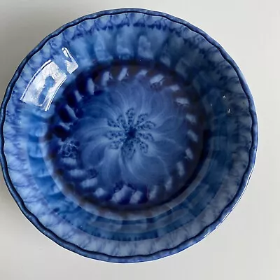 Buy Vintage Porthmadog Blue Glazed Pottery Bowl By D Clisham No 42 Wales VGC • 8£