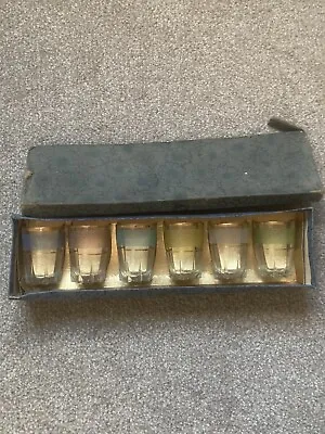 Buy Sugar Frosted Vintage Drinking Shot Glasses X 6 Boxed Unused • 9.99£