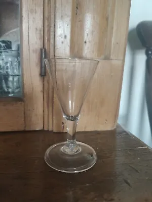 Buy Georgian Folded Foot Gin Drinking Glass Drawn Trumpet Bowl C.1790 4.5  High • 68£