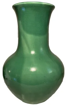 Buy 1987 Walter Yovaish New York Large Jade Green Studio Art Pottery Ceramic Vase • 272.80£