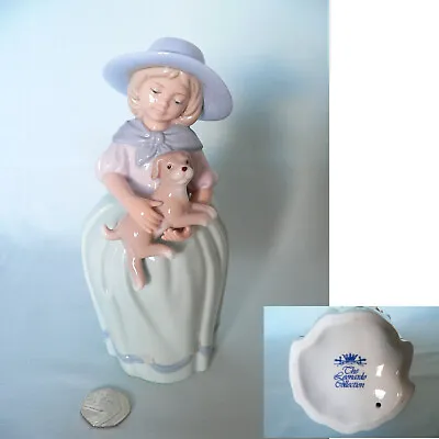 Buy THE LEONARDO COLLECTION Pretty Figurine (LLadro/Nao Style) Lady Holding Her Dog • 9.99£