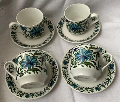 Buy Retro Midwinter Spanish Garden Coffee Cup And Saucer X 4 • 12£
