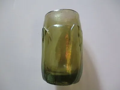 Buy 1970 Steven Zachofsky Signed Textured Crackle Iridescent Studio Art Glass Vase • 260.80£