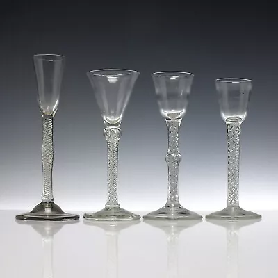 Buy Victorian Mixed Twist And Air Twist Wine Glass Collection • 550£