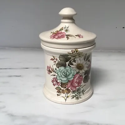 Buy Purbeck Gifts Poole Dorset  Ceramic Floral Jar Canister With Lid Storage • 16.99£