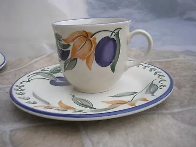 Buy Staffordshire Tableware Plums Cup & Tea Plate • 3.80£