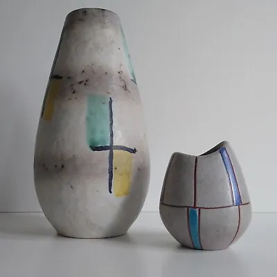 Buy Vintage Mid-century 1950s Kilrush Ceramic Vase 123/20 + Small Pot Abstract Art  • 32£