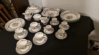 Buy Copeland Spode Indian Rose 30 Piece 4 Teacups 4 Coffee 4 Bowls & Plates  • 45£